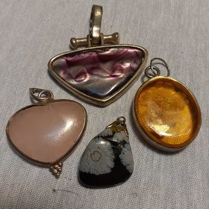 Assortment of Natural Stone Pendants